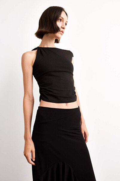 DeFacto Μπλούζα με αγκράφα με λαιμόκοψη G0511AX25SM