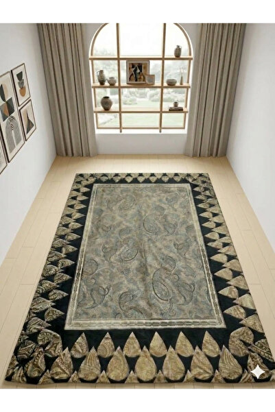 Tuba Çelik Home Süngerli Lastikli Halı Örtüsü