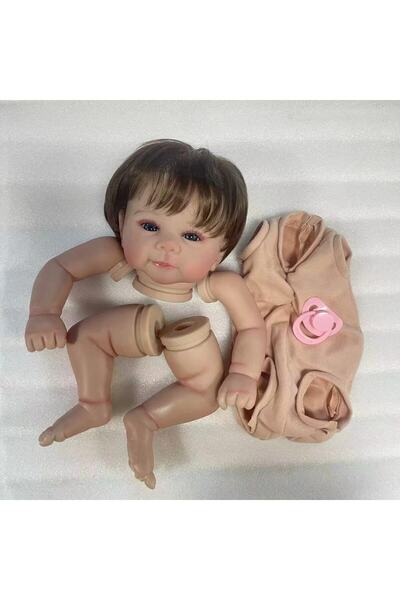 Choice طقم دمية بيبي جولييت مطلية بجسم من القماش بطول 19 بوصة مع شعر متجذر