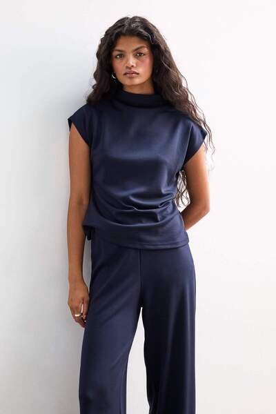 DeFacto Slim fit uska kroj polu-rolka Pike bluza bez rukava F7760AX25AU