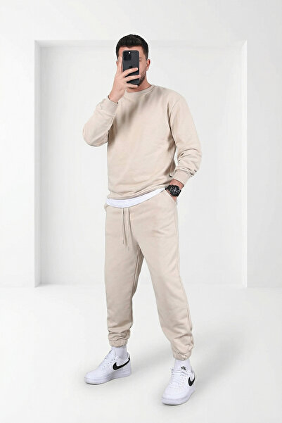 Runades Pantaloni de trening pentru bărbați cu trei fire, cu manșete elastice