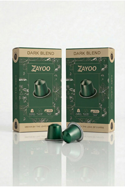 Zayoo Nespresso Uyumlu Alüminyum Kapsül Kahve - 2 Adet Dark/Lungo Blend 7 - 2...