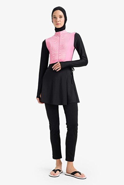 DeFacto Regular Fit Hızlı Kuruyan Baskılı 5li Burkini Takım E7998AX25HS