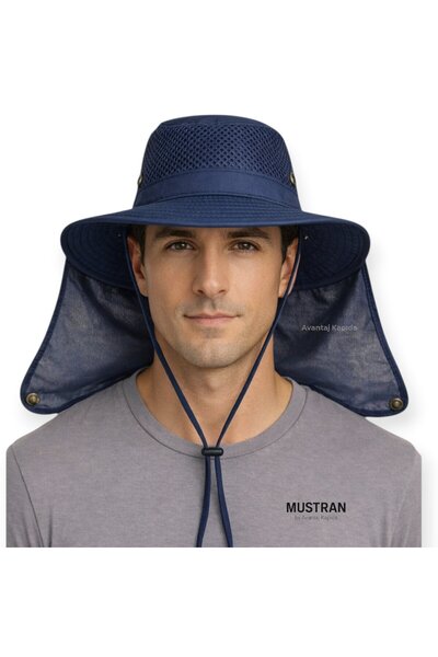 Mustran Καπέλο ηλίου Safari Sports με προστασία από τον αυχένα και διχτυωτό π...