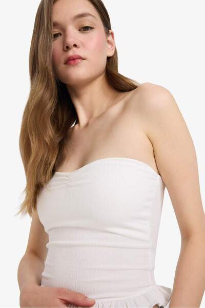 DeFacto Bluză cu șnur fără bretele Coool F6257AX25HS