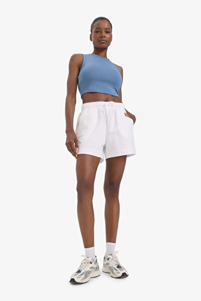 DeFacto Standard Fit Sportsman Κοντό Παντελόνι Basic Απλό Κόκκινο Σορτς Z6696...