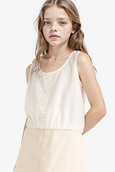 DeFacto Bluza bez rukava sa dugmadima za devojčice E6547A825SM