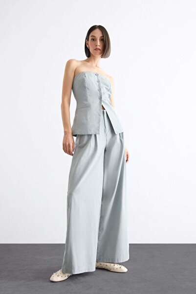 DeFacto Широки панталони с драперии F7567AX25SM