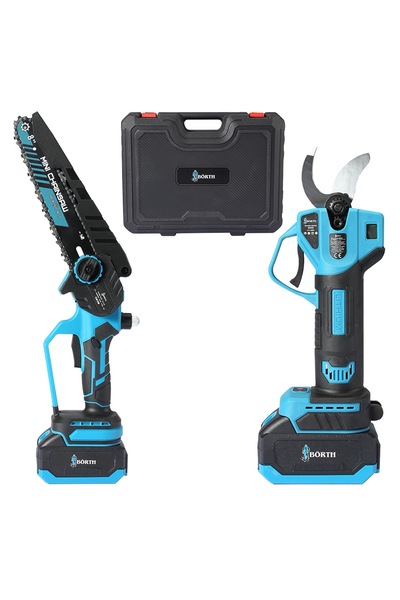 LUNAX Börth Pro SÜPER 2 li Set 8 inç Kömürsüz testere 50 Mm makas