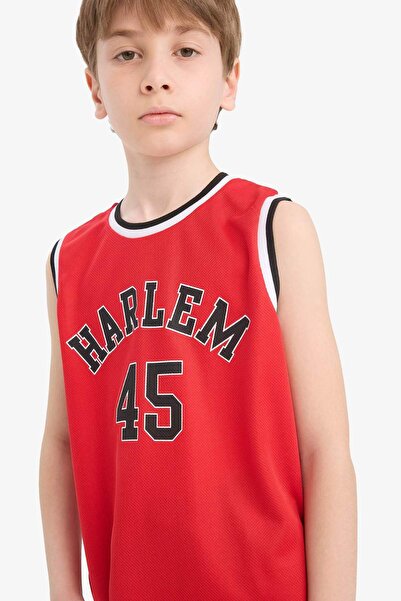 DeFacto Bedrucktes Unterhemd mit Rundhalsausschnitt für Jungen F0691A825HS