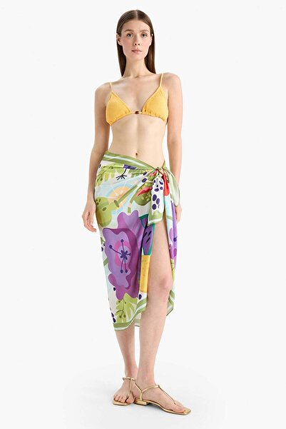 DeFacto Patterned Satin Pareo F1467Axns