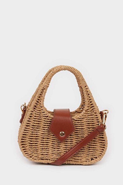DeFacto Women's Straw Shoulder Bag E1511Axns
