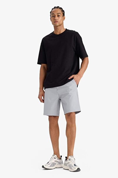 DeFacto Standard-Fit Sportler-Shorts mit kurzen Beinen aus gewebtem Stoff E41...