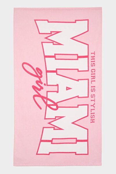 DeFacto Desenli Dokuma Plaj Havlusu Kız Çocuk E7910A825SM