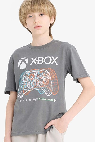 DeFacto Xbox T-Shirt mit Rundhalsausschnitt und kurzen Ärmeln für Jungen E482...