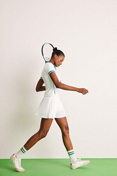 DeFacto Τυπική εφαρμογή Πλισέ υφαντή φούστα με εσωτερικό κολάν E3361AX25SM