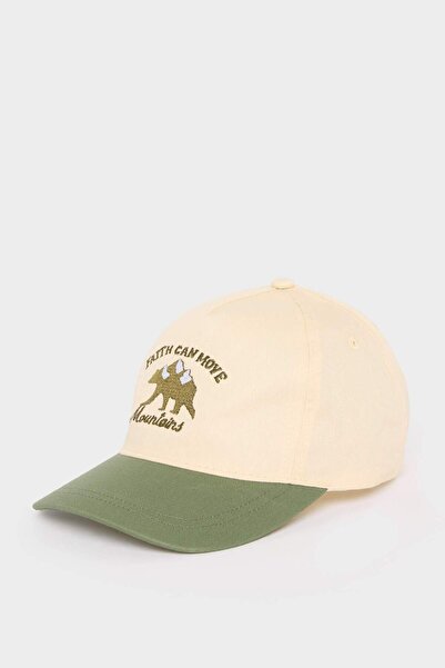 DeFacto Vezena pamučna kapa za dečake D8402A825SM