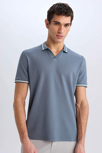 DeFacto Regular Fit Polo Neck Short Sleeve T-Shirt E2251Ax25Sm