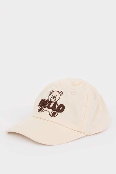 DeFacto Embroidered Cotton Cap Hat for Baby Boy D8380A525Sm
