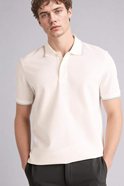 DeFacto Cotton Regular Fit Waffle Short Sleeve Polo T-Shirt D7932Ax25Sp