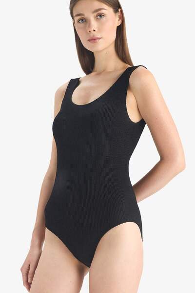 DeFacto Regular Fit Wrinkled Swimsuit E5915Ax25Sm