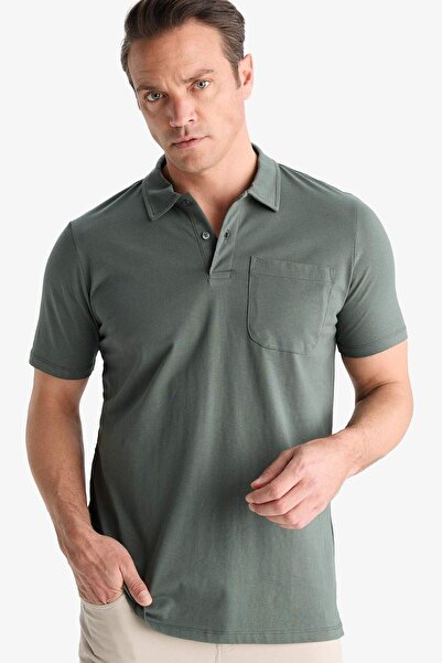 DeFacto 100% Baumwolle Regular Fit Poloshirt mit kurzem Arm D7656AX25SP