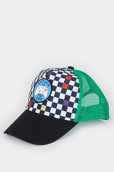 DeFacto Șapcă țesută cu model pentru băieți Z3682A625SM