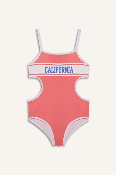 DeFacto New Season Girl's Combed Cotton Swimsuit