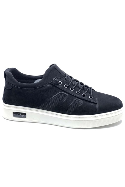 Kids Club Shoes Dropland 9360 Prava koža Muške ležerne cipele CRNI-NUBUK