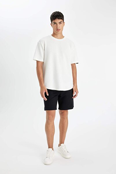 DeFacto Pike Basic Slim Fit Elastic Waist Shorts - C4167Ax24Sm