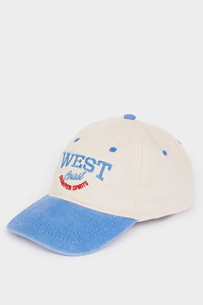 DeFacto Бродирана дънкова шапка за момчета D8391A825SM