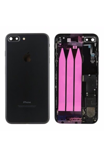 Genel Markalar Apple Iphone 7 Plus Uyumlu Batarya Kapaklı Dolu Kasa - Siyah