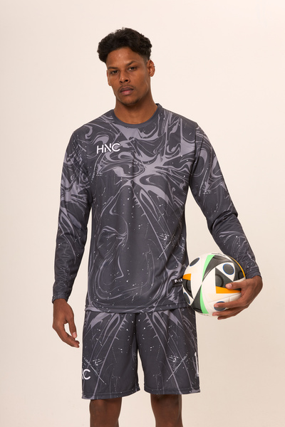 HNC Sport Kinetic Erkek Uzun Kollu Nefes Alabilen Çocuk ve Yetişkin Kaleci Fo...