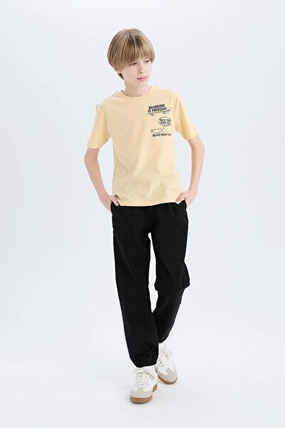 DeFacto Jogger Fit Flexible Band Leg Jeans Trousers for Boys D6552A825Sp