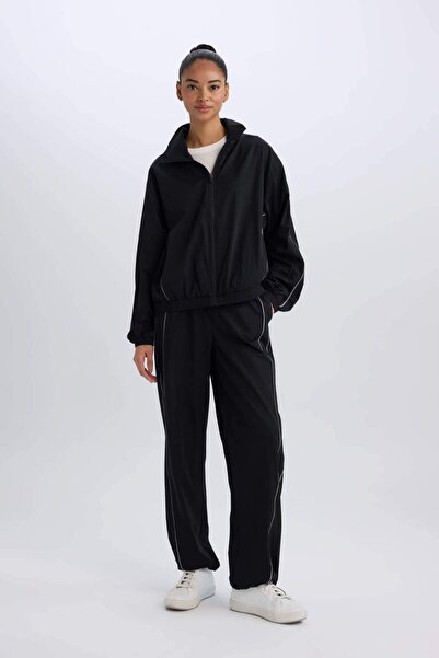 DeFacto DeFactoFit υφαντό παντελόνι με φαρδύ πόδι με φαρδιά τσέπη C9414AX25SP