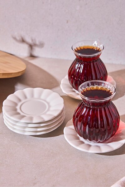 Perotti Pumpkin Porcelain 6-Piece Tea Plate Decorative Pumpkin Shaped Multi-P...