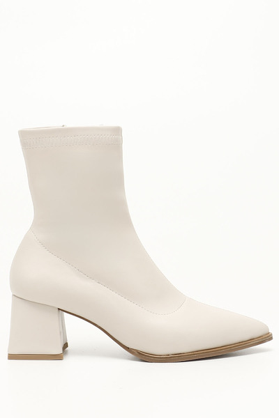 GÖNDERİ(R) Cizme elastice cu toc gros pentru femei/fete, cu fermoar, cu vârf ...