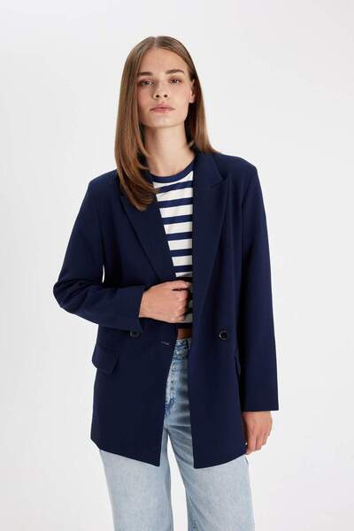 DeFacto Oversize Wide Fit Blazer Jacket