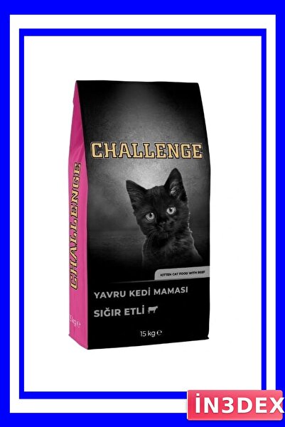 İN3DEX Challenge Sığır Etli Yavru Kedi Maması 15 Kg