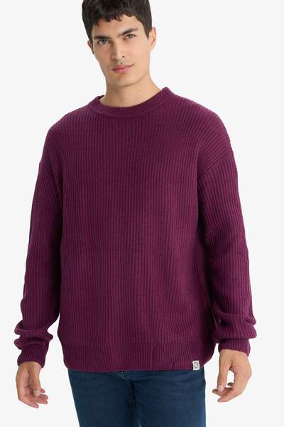 DeFacto Oversıze Bisiklet Yaka Triko Kazak B9718AX24WN