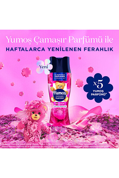 Yumoş Çamaşır Parfümü Begonvil 200g x1 + Çamaşır Parfümü Mavi Şakayık 200g x1