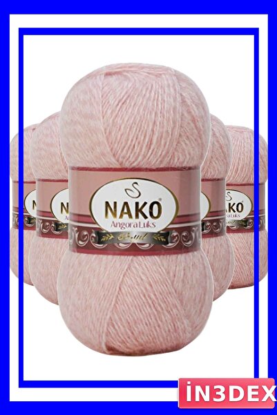 İN3DEX Angora Wool Hand Knitting Yarn 5 Piece Pack