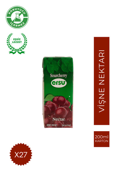 ersu Vişne Nektarı 200 ml 27'li