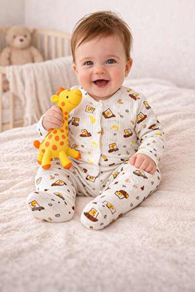 OMY 100% Cotton 3-6-9 Months Patterned Jumpsuit & Hospital Release Newborn Pr...