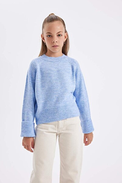 DeFacto Κοντομάνικο basic πουλόβερ με ζακέτα για κορίτσια C9554a824au