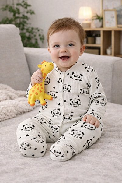 OMY 100% Cotton 3-6-9 Months Patterned Jumpsuit & Hospital Release Newborn Pr...