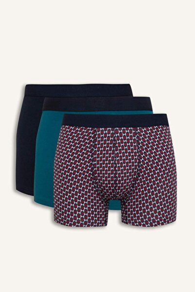 DeFacto Regular Fıt Baskılı 3lü Boxer C3269AX24CW