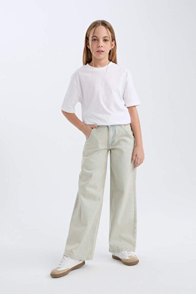 DeFacto Açık Mavi Kız Çocuk Jean Pantolon D9128A8/NM39