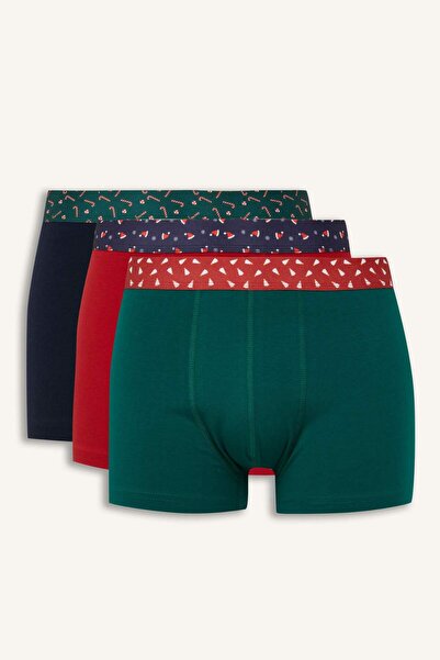 DeFacto Muške bokserice sa novogodišnjom tematikom, 3 komada E0046AX24CW