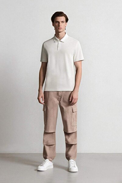 DeFacto Velvet Trousers Wide Leg Cargo Pocket Straight Leg C9010Ax24Wn